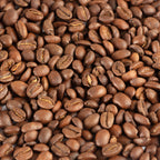 Roasted coffee beans, close up
